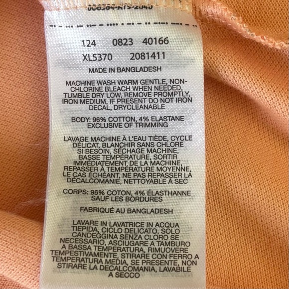 Columbia PFG South Sand Point Peach Print Polo Shirt Size Small Fish & Cocktails - Picture 10 of 13